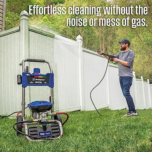 Westinghouse WPX3200e Electric Pressure Washer, 3200 Max PSI and 1.76 Max GPM, Induction Motor, Onboard Soap Tank, Spray Gun and Wand, 5 Nozzle Set, for Cars/Fences/Driveways/Homes/Patios/Furniture 7