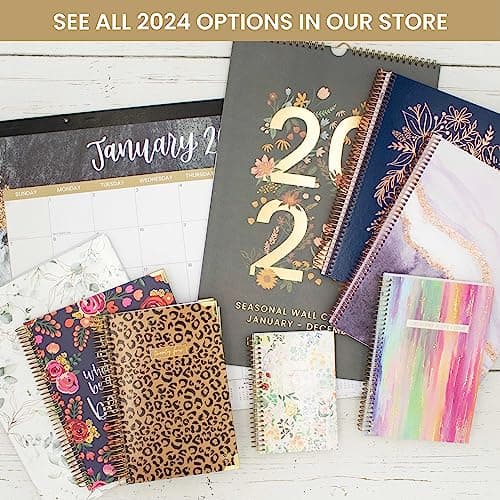 bloom daily planners 2024 (8.5" x 11") Calendar Year Day Planner (January 2024 - December 2024) - Weekly/Monthly Dated Agenda Organizer with Tabs - Earthy Abstract, Blue 7