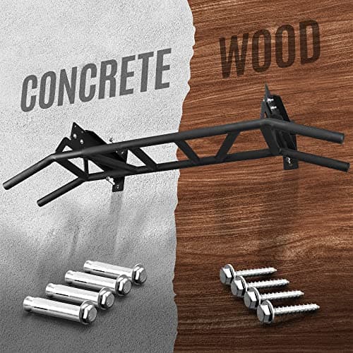 Yes4All Heavy Duty Wall Mounted Pull Up Bar – Multi-Grip Pull Up Bar Ceiling Mount / Ceiling Mount Pullup bar / Chin Up Bar for Home Gym Workout 5