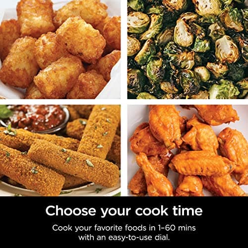 Ninja AF080 Mini Air Fryer, 2 Quarts Capacity, Compact, Nonstick, with Quick Set Timer, Grey 5