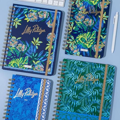 Lilly Pulitzer Large Daily Planner January 2025 - December 2025, Weekly Agenda & Monthly Calendar, Stickers, Pockets, & Spiral Binding (The Hottest Spot Navy) 8