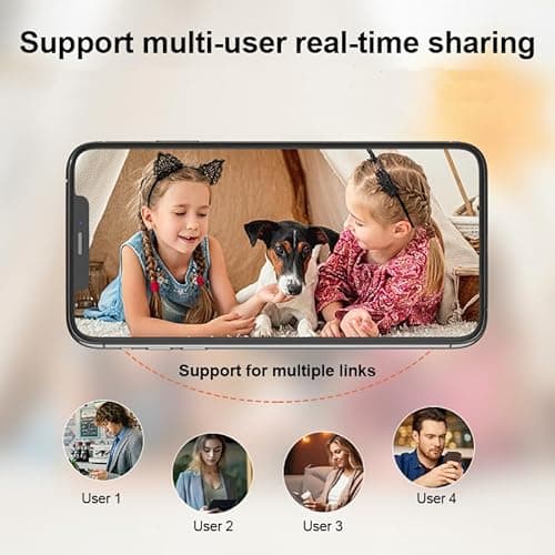 Wireless WiFi Security Camera Hdde Home Indoor Outdoor Cameras 1080P Car Camaras 2025 New Smart Home Camara Baby for House Office Outdoor Cams Mobile APP Remote Tiny Pet Dog Cam No Need Wifi Camera 6