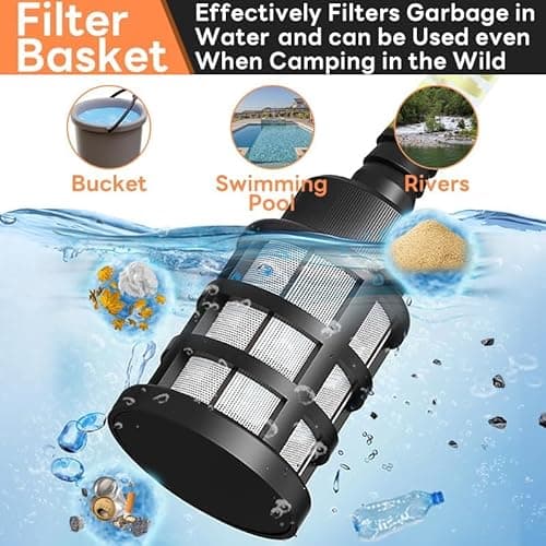 Portable Cordless Pressure Washer, 40000 mAh Battery Powered Pressure Washer with 2 Rechargeable 4.0AH Batteries and 6-in-1 Nozzle for Car Floor Wall Fence Cleaning Garden Watering 5