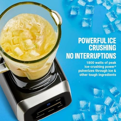 PowerXL Smart Pro Blender, BL6018, Smart Sensing Technology for Smooth Blends, Frappés, Salsas, 1800 Watts & 68 oz. Glass Pitcher 5