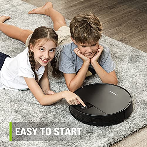 Greenworks Robotic Vacuum GRV-1010 Self-Charging, Wi-Fi Connectivity, 2200Pa Extreme Suction Power, Perfect for Pet Hair, Hard Floors, Carpets, Works with Alexa 7