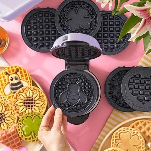 Waffle Maker Gift Set with Removable Plates, Silicone Waffle Spatula and Gourmet Waffle Recipe by Infinite Abundance LLC 5