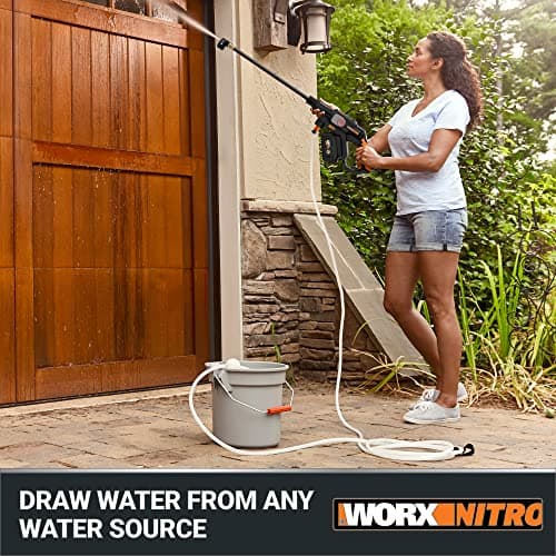 Worx Nitro Hydroshot 20V 710PSI Light-Duty Electric Pressure Washer with Brushless Motor Cordless, Lightweight, 5-in-1 Portable Power Cleaner, Power Share Compatible – Battery & Charger Included 9