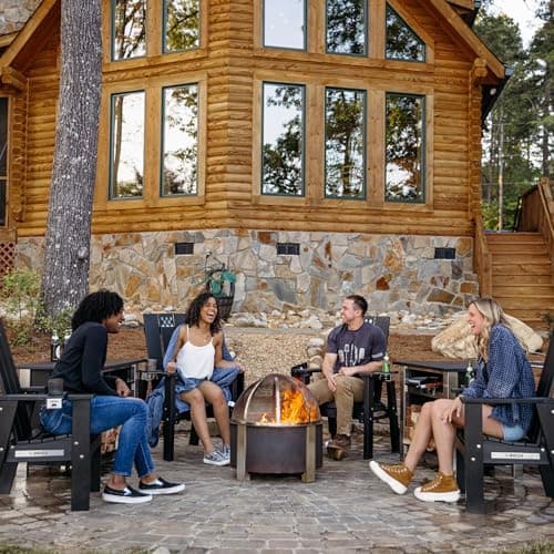 Breeo Smokeless Fire Pit (X Series 24, Corten Steel) | 27.5 inch Smokeless Firepit for Outside | 62 Pounds | Ideal for Families Compatible with Wide Range of Breeo Accessories 9