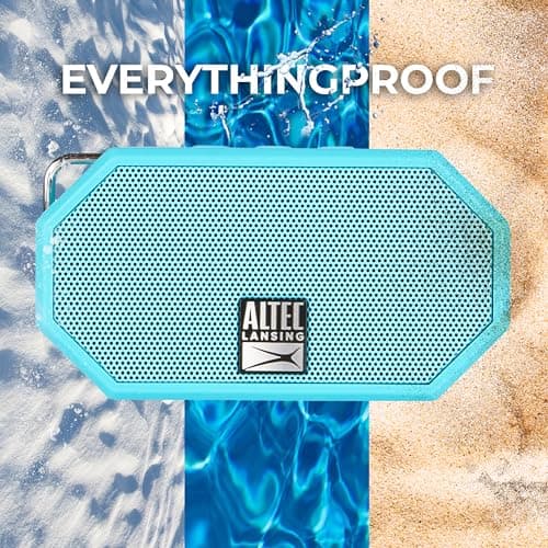 Altec Lansing Mini H2O - Waterproof Bluetooth Speaker, IP67 Certified & Floats in Water, Compact & Portable Speaker for Hiking, Camping, Pool, and Beach,Aqua 5