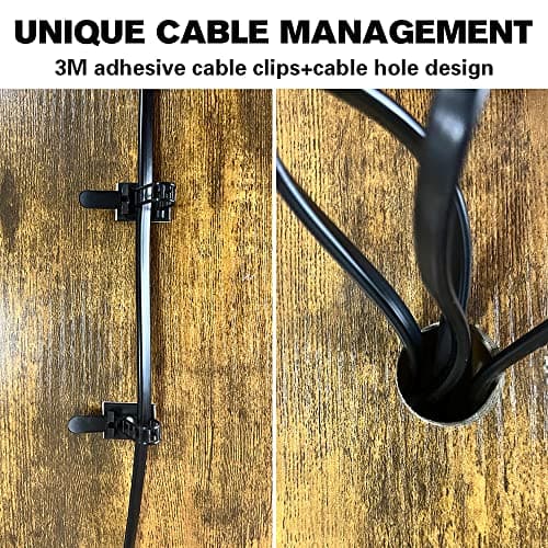 ExaDesk Electric Standing Desk, 63 * 30 Inches Adjustable Height with 4 Drawers, Double Storage Shelves Stand Up Desk, Home Office Workstation Sit Stand up Desk (Rustic Brown) 8