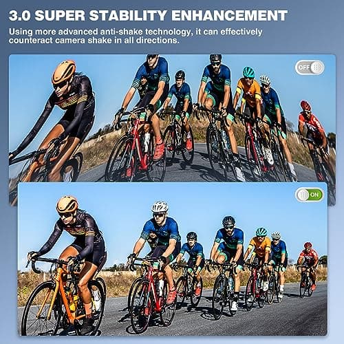 4K Action Camera, Sports Video Camera WiFi with Touch Screen Dual Screen 131FT Underwater Camera Waterproof, EIS 2.0, 170° Wide Angle, Zoom, 2 Batteries and Accessory Kits for Vlog 6