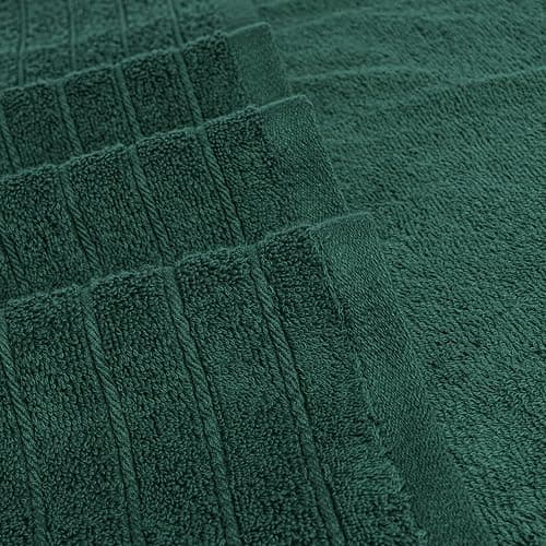 Tens Towels Pack of 4 Extra Large Bath Towels 30 x 60 Inches, 100% Cotton, Larger & Lighter Weight, Quicker to Dry, Super Soft and Absorbent, Perfect for Bathroom, Hunter Green 5