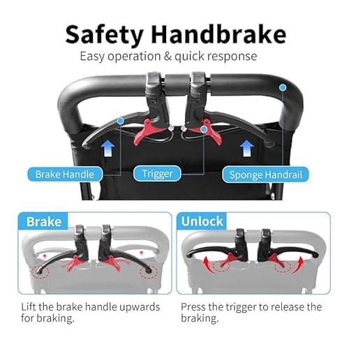 Wheelchairs for Adults Lightweight Foldable – Ultra Lightweight Transport Wheelchair, Portable Folding Transfer Chair for Seniors, Adolescents and Children, Narrow Wheelchair for Tight Spaces & Travel 6