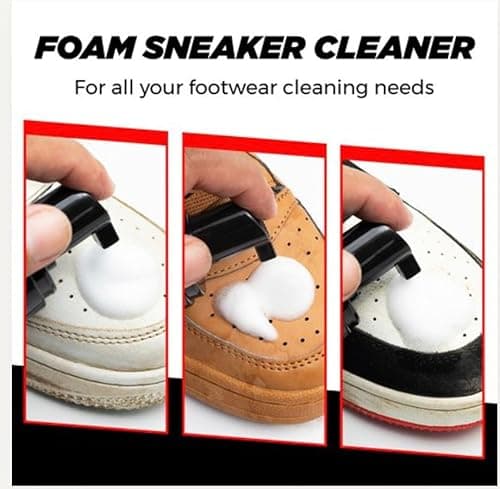 DIAGONAL ONE Shoe Cleaning Kit - Foam Sneaker Cleaner - 8oz White Tennis Shoe Cleaner - For Suede, Canvas, Nubuck 5