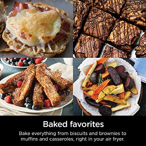 Ninja | XL Single Basket Air Fryer | 5.5 QT Capacity fits 3lbs of Wings | 5-in-1Air Fry, Roast, Bake,Reheat & Dehydrate |Dishwasher Safe Parts & Recipe Guide | Grey |AF150AMZ 6