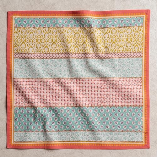 Maison d' Hermine Cloth Napkins Set of 4 100% Cotton Everyday Reusable Square Napkins Cloth Washable Dinner Party Wedding Restaurant Easter Decorations Spring/Summer (Provence, 20" x 20") 8
