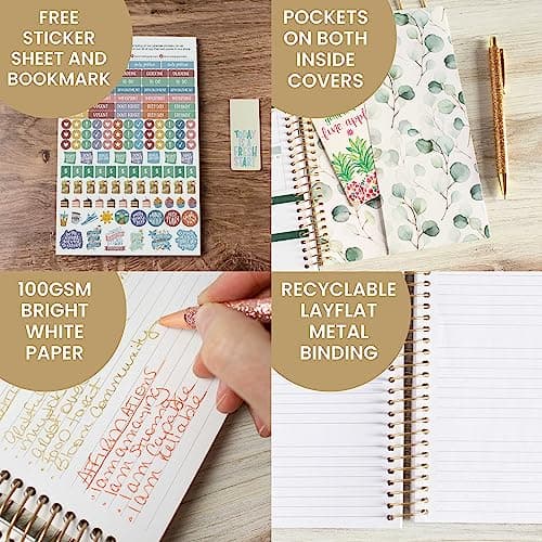 bloom daily planners 2024 Calendar Year Day Planner (January 2024 - December 2024) - 5.5” x 8.25” - Weekly/Monthly Agenda Organizer Book with Stickers & Bookmark - Boho Greenery 5