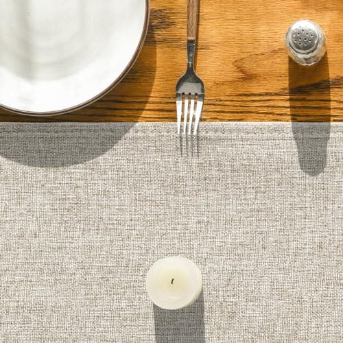 Artoid Mode Light Brown Table Runner, Seasonal Fall Washable Kitchen Dining Table Decoration for Home Party Decor 13x72 Inch 8