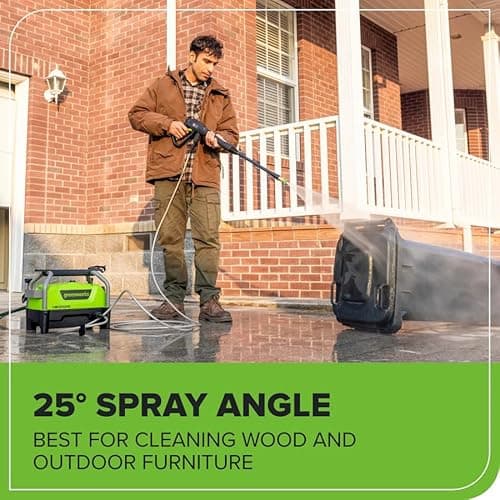 Greenworks 1900 PSI (SGS Certified) 1.2 GPM 13Amp Portable Compact Electric Pressure Washer, Power Washer for Cars, Driveways, Patios, Patio Furniture & Around Pools 5