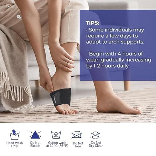 Arch Support: Foot Arch Support - Arch Support Inserts - Arch Relief - Enhanced Orthotic Support - Flat Arches - Fallen Arches - High Arch - Foot Pain Relief - Plantar Fasciitis Relief - 2 Pack 6