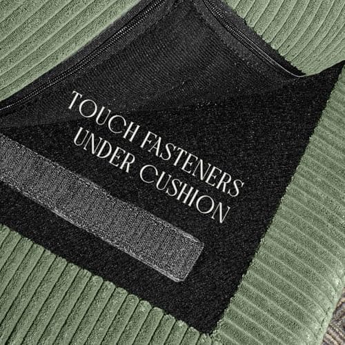 DreamDashio Futon Sofa Bed, 69 inch Futon Couch with Adjustable Backrest, Corduroy Convertible Sleeper Sofa Bed, Folding Sleeper Recliner for Apartment, Living Room, Office, Green 9