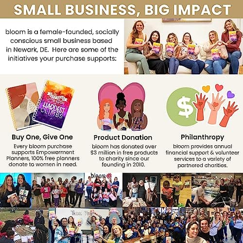 bloom daily planners 2024 Calendar Year Day Planner (January 2024 - December 2024) - 5.5” x 8.25” - Weekly/Monthly Agenda Organizer Book with Stickers & Bookmark - Boho Greenery 8