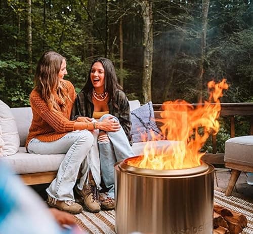 Solo Stove Bonfire 19.5" Smokeless Fire Pit with Removable Ash Pan | Portable Outdoor Fire Pit | Stainless Steel - Wood Burning Lightweight Fireplace | Ideal for 4-6 People, 20 lbs 6
