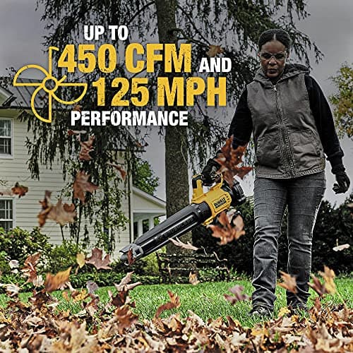 DEWALT 20V MAX* XR Leaf Blower, Cordless, Handheld, 125-MPH, 450-CFM (Tool Only-Battery & Charger not Included) (DCBL722B) 8