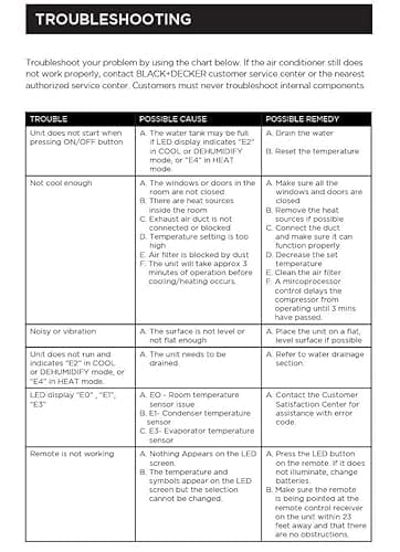 BLACK+DECKER Smart Portable Air Conditioner with Heat, 12,000 BTU Cooling, 9,000 BTU Heating for Rooms up to 550 Sq. Ft., Follow Me Remote, BPACT12HWT, White 9