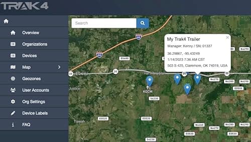 Trak-4 GPS Tracker for Vehicles, Assets, Equipment. Long Battery Life, Waterproof, Global Tracking. Low-Cost Subscription Required. 8