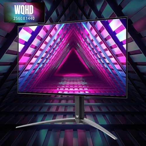 acer Predator X27U | 27" WQHD 2560 x 1440 OLED Gaming Monitor | AMD FreeSync Premium | Up to 240Hz | Up to 0.01ms | 1000nits@HDR 3% | DCI-P3 99% | Delta E<1 | USB Type-C, DP 1.4 & 2 x HDMI 2.0 4