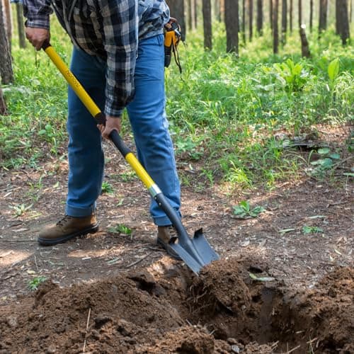 Nohovu Shovel for Digging, Heavy Duty Shovel with Fiberglass Handle, 58 Inches 7