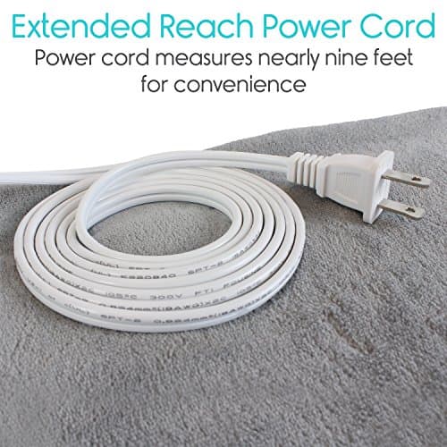 Vive Moist Heating Pad - Electric Heated Warming Hot Wrap for Heat Therapy on Back, Knee, Shoulder, Neck Pain, Period Menstrual Cramps, Cats, Dogs, Pets - Portable, Auto Shut Off (12" x 24") 9