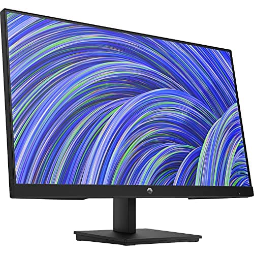 HP V24i 24" 1080P Computer Monitor Bundle with Docztorm Dock, 24" IPS Full HD (1920 x 1080) 75Hz Anti-Glare Display, AMD FreeSync, HDMI, DisplayPort, VESA Mount (100x100 mm), (2025 Latest Model) 3