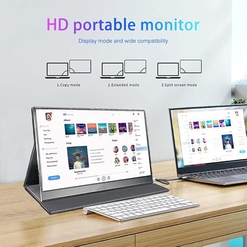 ARWOEIS 14 inch Portable Monitor FHD 1920 * 1200P, IPS USB-C HDMI, External Portable Laptop for Monitor, PC,Mac Phone,Xbox,Swich,PS,w/Premium Smart Cover 4