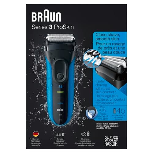 Series 3 310s Wet & Dry Electric Shaver for Men/Rechargeable Electric Razor, Blue 11