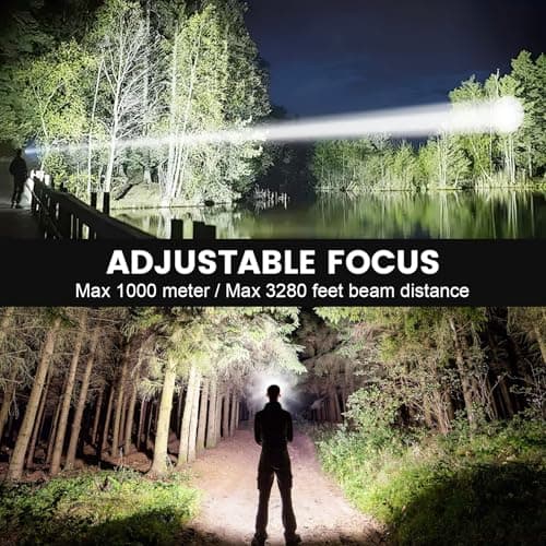 Kmivo Headlamp Rechargeable 99,000LM Super Bright, 2pack LED Head Lamp with 3 Modes, 90°Adjustable Head Lights for Forehead, IPX6 Waterproof HeadLamps for Camping Hiking (2) 5