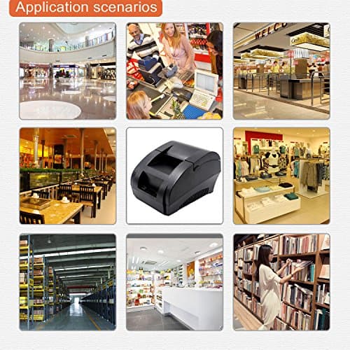 symcode 58MM USB Thermal Receipt Printer, High Speed Printing 90mm/sec, Compatible with ESC/POS Print Commands Set 7