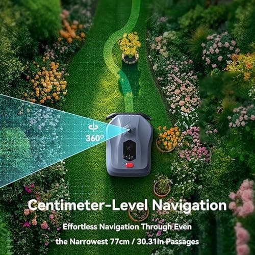 Neomow X Robot Lawn Mower Perimeter Wire Free for 1 Acre 3D LiDAR SLAM+Vision Mapping Robotic Lawnmower with 4G, No RTK Station Required, AI Accurate Obstacle Avoidance, App Control, Anti-Theft 5