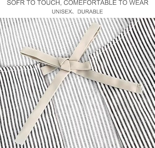 Serrenf 2 Pack Apron, Cooking Kitchen Aprons, Adjustable Bib Apron with 2 Pockets for Men Women Chef Apron 7