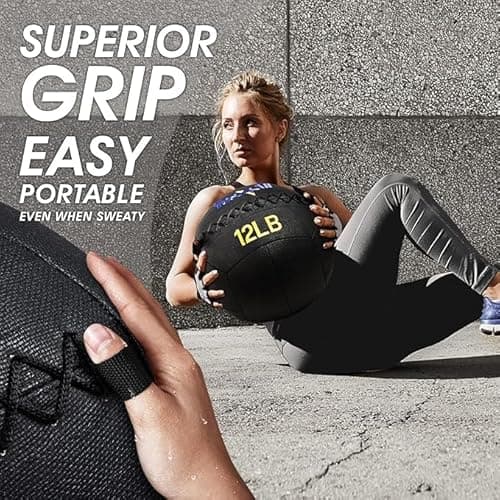 Yes4All Wall Ball - Soft Weighted Ball for Full Body Workout and Strength Exercise 6 LB 6