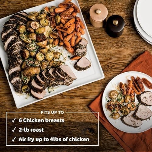 Ninja, Toaster Oven, Air Fryer, Thermometer, Toaster Oven Air Fryer Combo, Stainless Steel, Quick meals, Fries, Frozen Food, Air Fry, Dehydrate, Reheat, 13-in-1,Less Oil, Flip Away Oven, Foodi, SP351 8