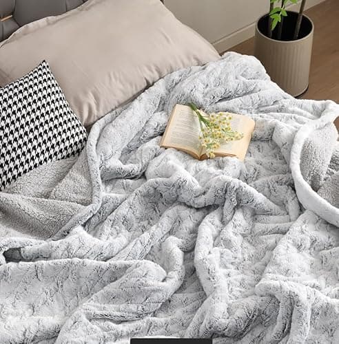 Bearhug Heated Blanket 6 Heat Settings Electric Blanket, 4-Hour Auto Shut-Off, Luxurious Faux Fur & Sherpa Dual-Sided Heated Throw, Machine Washable, 50 x 60 Inches, Gift-Ready Elegant Packaging 8