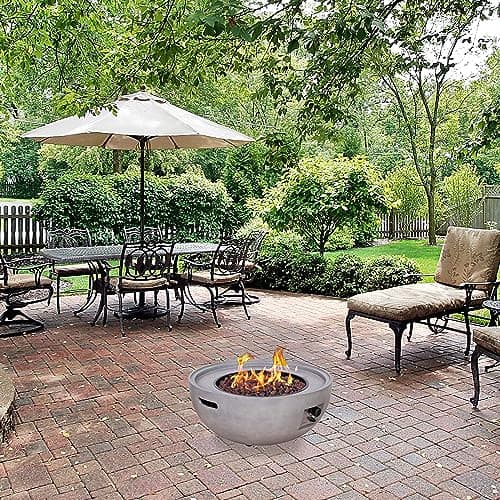 Four Seasons Courtyard SRGF22003 Gas Fire Pit + Cover, 32 In. Round - Quantity 1 6