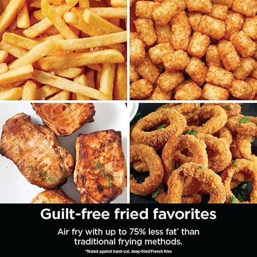 Ninja DoubleStack XL Smart Air Fryer, 2-Basket, 10 QT, 6-in-1, DoubleStack Technology Cooks 4 Foods at Once, Space Saving Design, Air Fry, Broil, Bake SL451 15