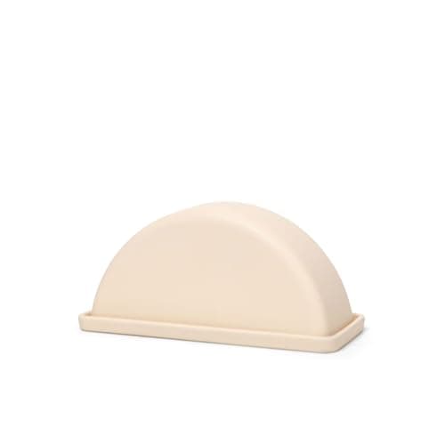 THE Butter Dish – Matte Ceramic Butter Keeper with Lid for Countertop Use – 2-Piece Round Design for Standard Butter Sticks – Microwave & Dishwasher Safe (Buttercream)