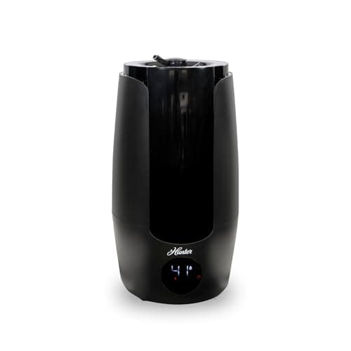 HHU400 Hunter Aspire Series Ultrasonic Humidifier (8.3L) - Vibration Technology Humidifier with Long Lasting Mist for Large Spaces - Extension Wand & 360 Degree Nozzle for Even Distribution - Black