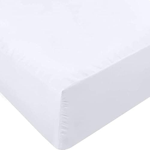 Utopia Bedding RV Short Queen Fitted Sheet - Bottom Sheet - Deep Pocket - Soft Microfiber -Shrinkage and Fade Resistant-Easy Care -1 Fitted Sheet Only (White)