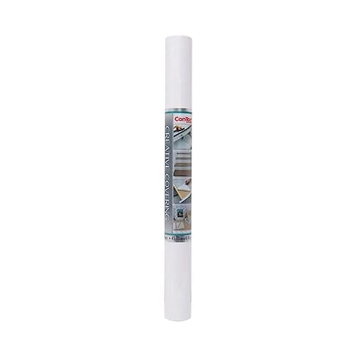 Con-Tact Brand Creative Covering Shelf Liner, 18" x 16', White (Pack of 1)