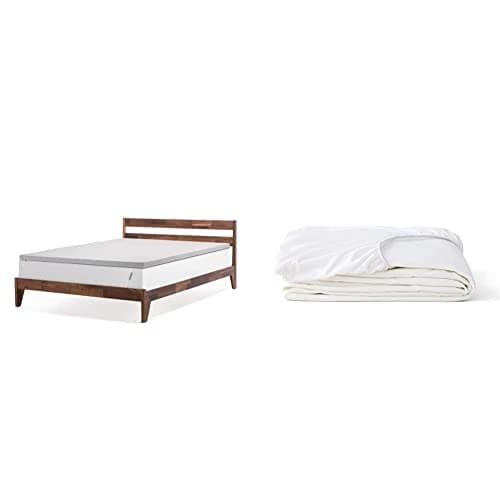 Tuft & Needle - King 2-Inch Breathable, Supportive Adaptive Foam Mattress Topper, CertiPUR-US & King Mattress Protector - Waterproof, Liquid-Proof, Sleeps Quiet, Fitted Sheet Style